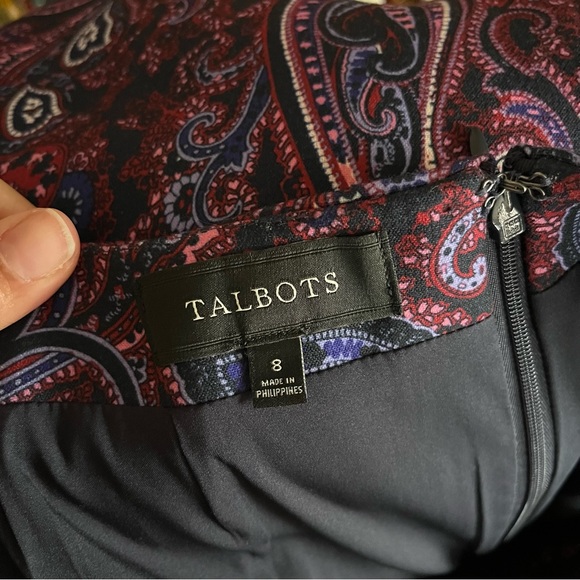 Talbots paisley pencil skirt - Picture 4 of 5